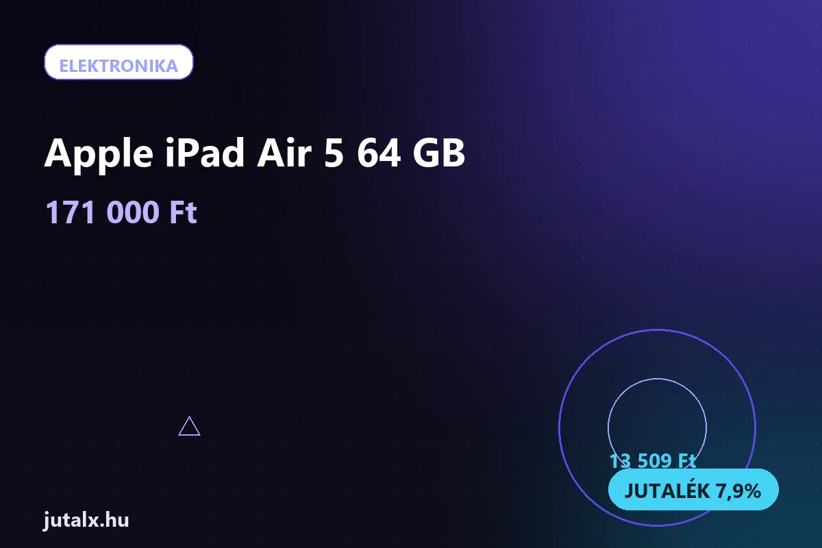Apple iPad Air 5 64 GB — Elektronika ajánlat jutalékkal