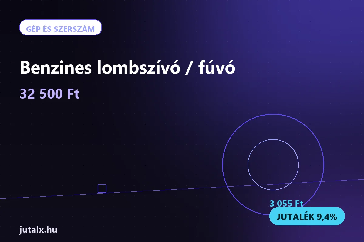 Benzines lombszívó / fúvó — Gép és szerszám ajánlat jutalékkal