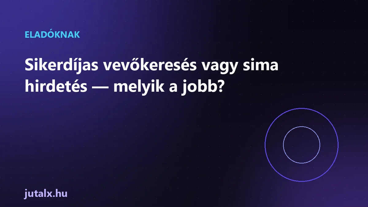 Sikerdíjas vevőkeresés vagy sima hirdetés — melyik a jobb?