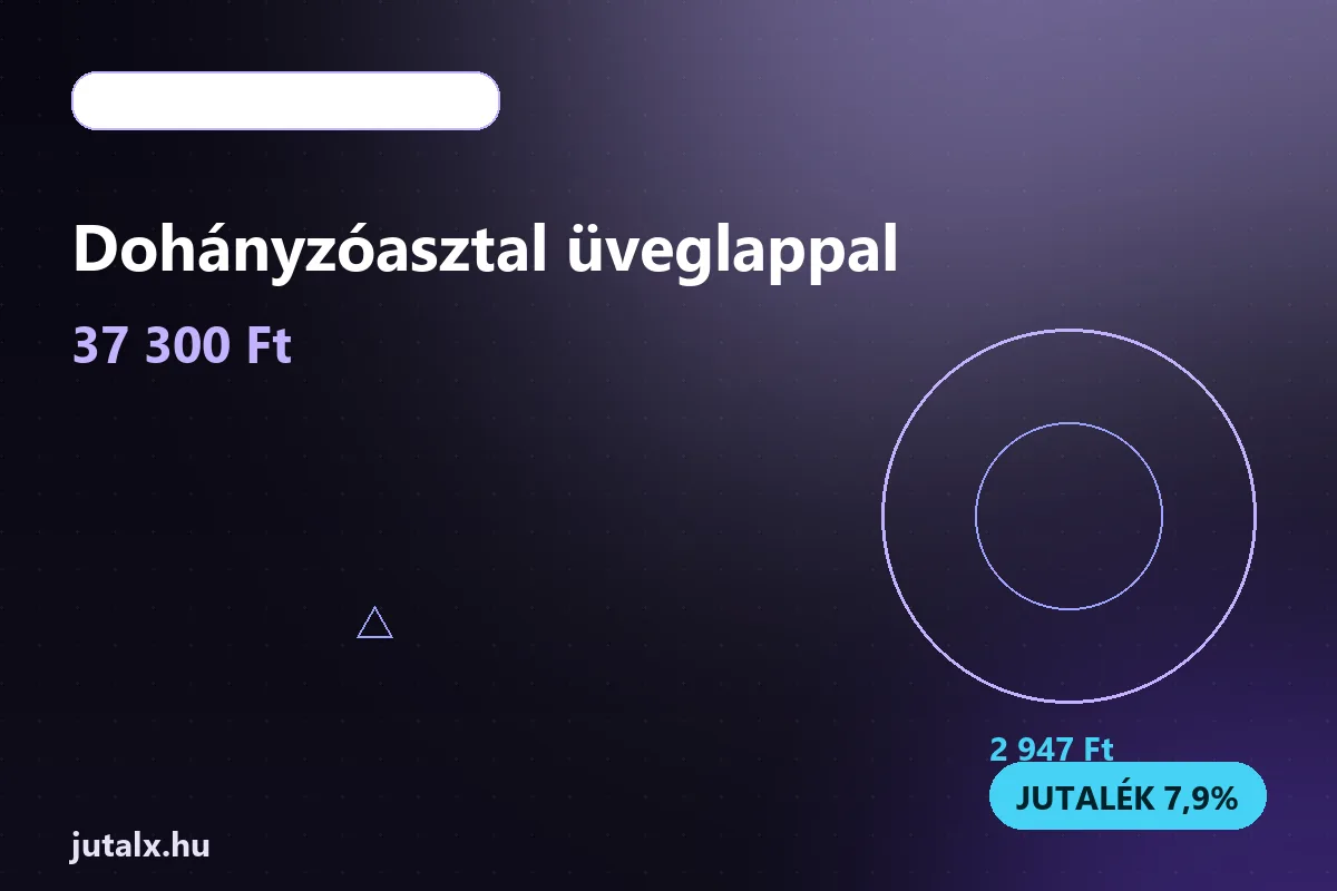 Dohányzóasztal üveglappal — Bútor és lakberendezés ajánlat jutalékkal
