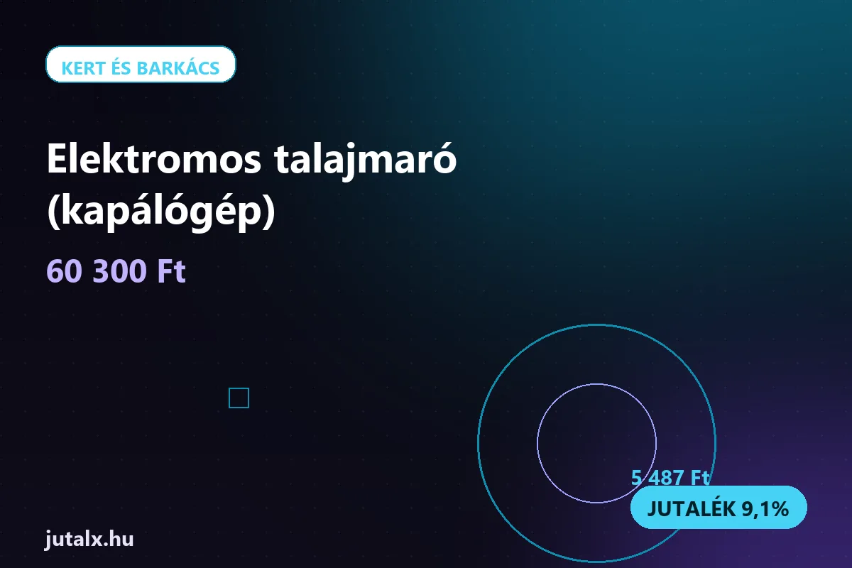 Elektromos talajmaró (kapálógép) — Kert és barkács ajánlat jutalékkal