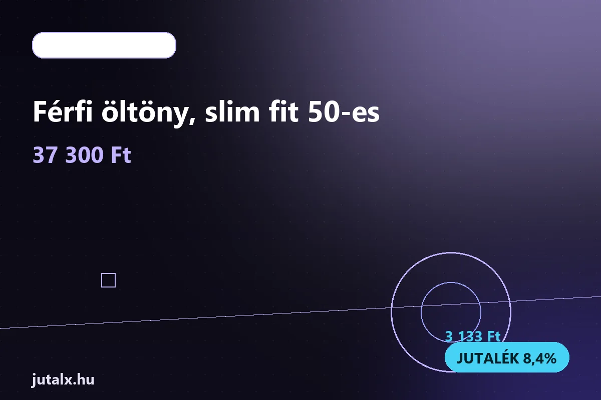 Férfi öltöny, slim fit 50-es — Ruházat és divat ajánlat jutalékkal