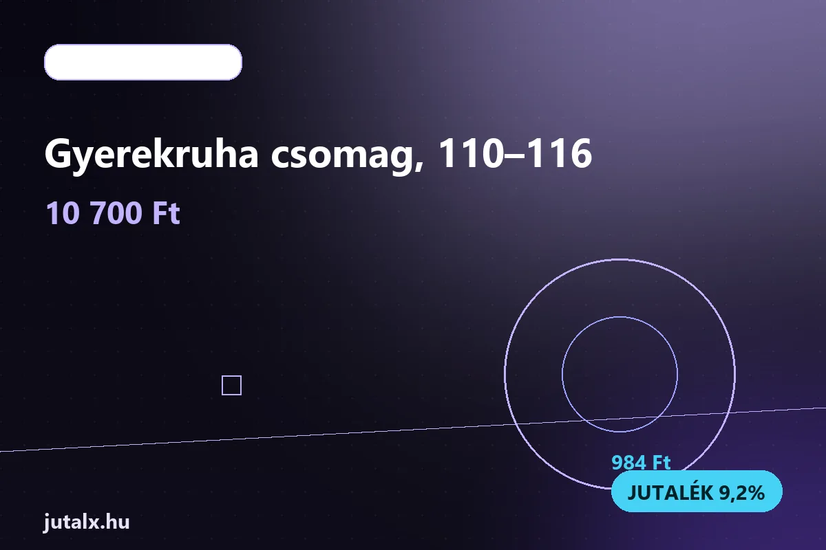 Gyerekruha csomag, 110–116 — Ruházat és divat ajánlat jutalékkal