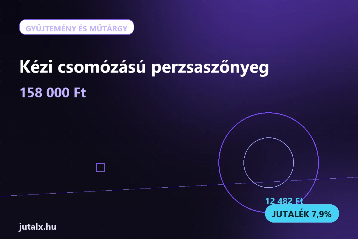 Kézi csomózású perzsaszőnyeg — Gyűjtemény és műtárgy ajánlat jutalékkal
