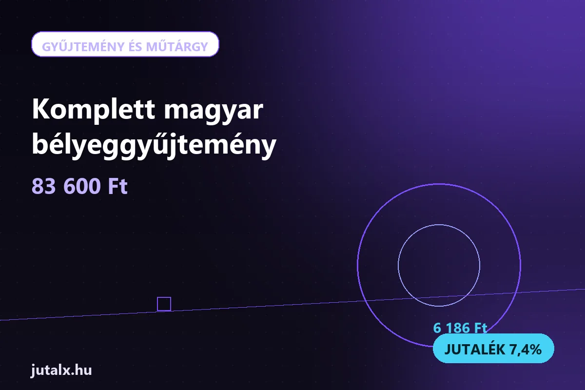 Komplett magyar bélyeggyűjtemény — Gyűjtemény és műtárgy ajánlat jutalékkal
