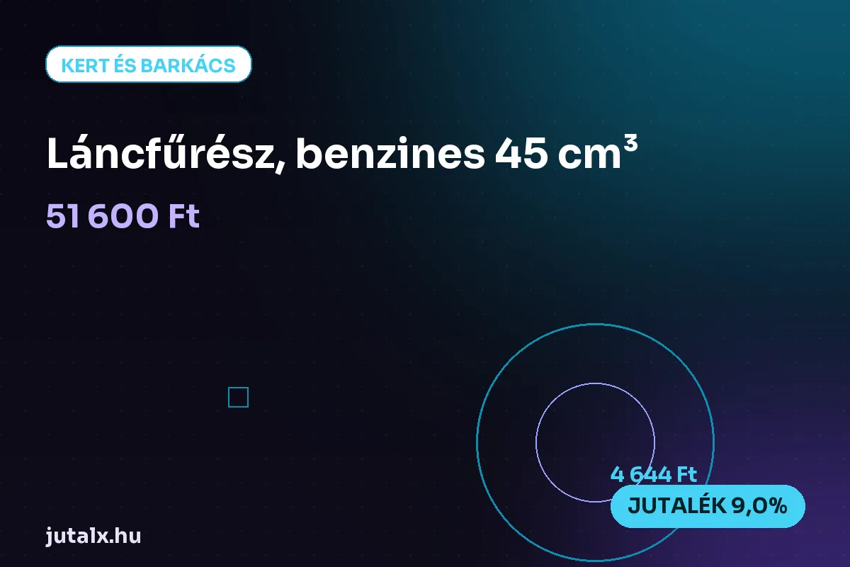 Láncfűrész, benzines 45 cm³ - Kert és barkács ajánlat jutalékkal