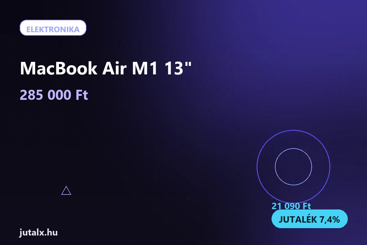 MacBook Air M1 13" — Elektronika ajánlat jutalékkal