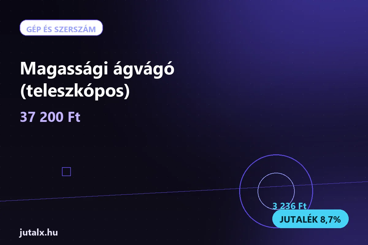 Magassági ágvágó (teleszkópos) — Gép és szerszám ajánlat jutalékkal