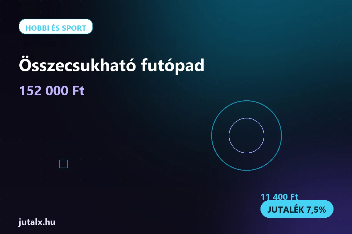 Összecsukható futópad — Hobbi és sport ajánlat jutalékkal
