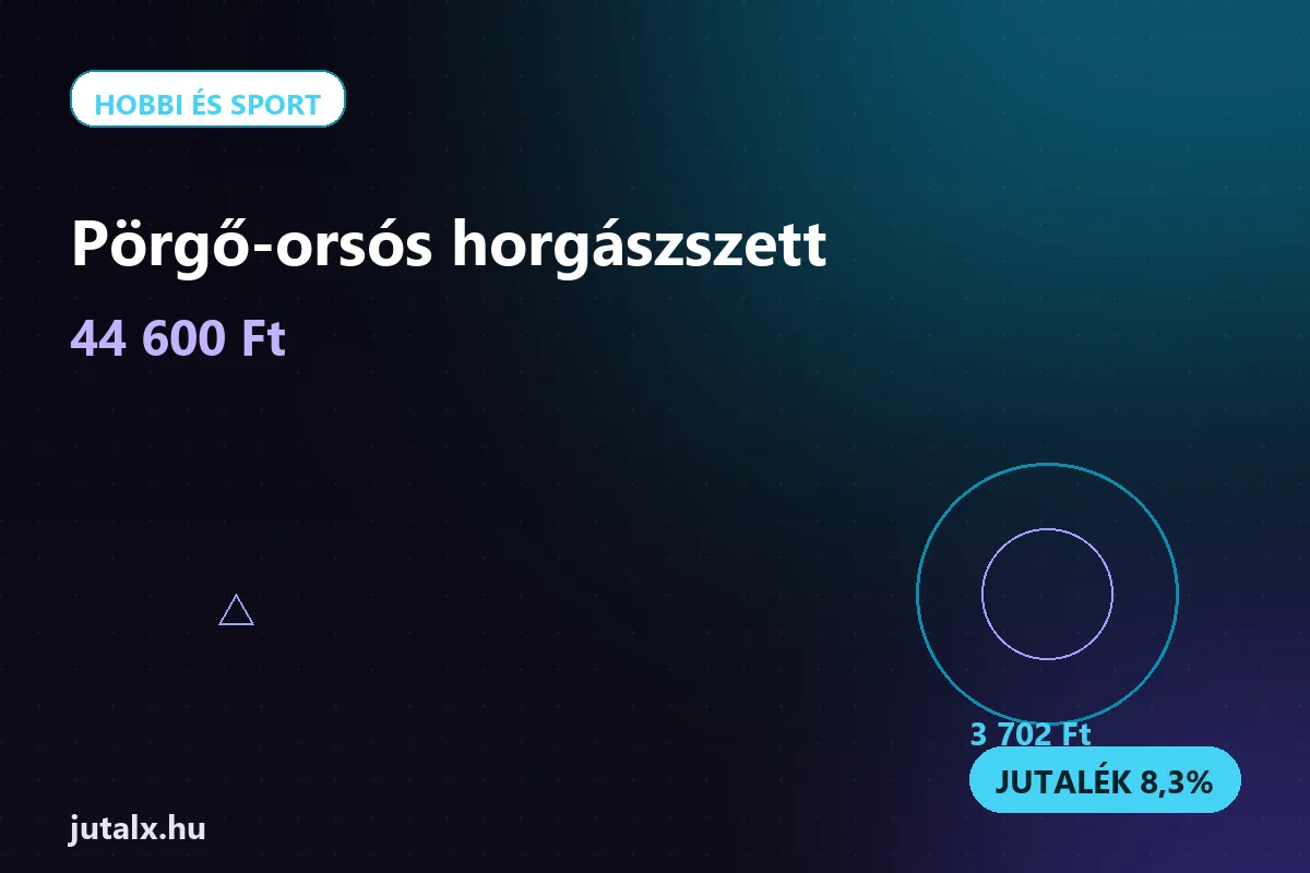 Pörgő-orsós horgászszett — Hobbi és sport ajánlat jutalékkal