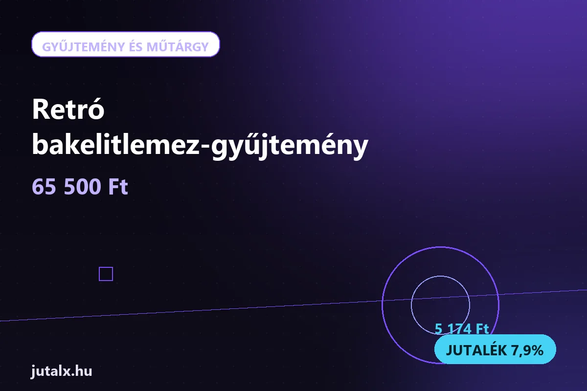Retró bakelitlemez-gyűjtemény — Gyűjtemény és műtárgy ajánlat jutalékkal