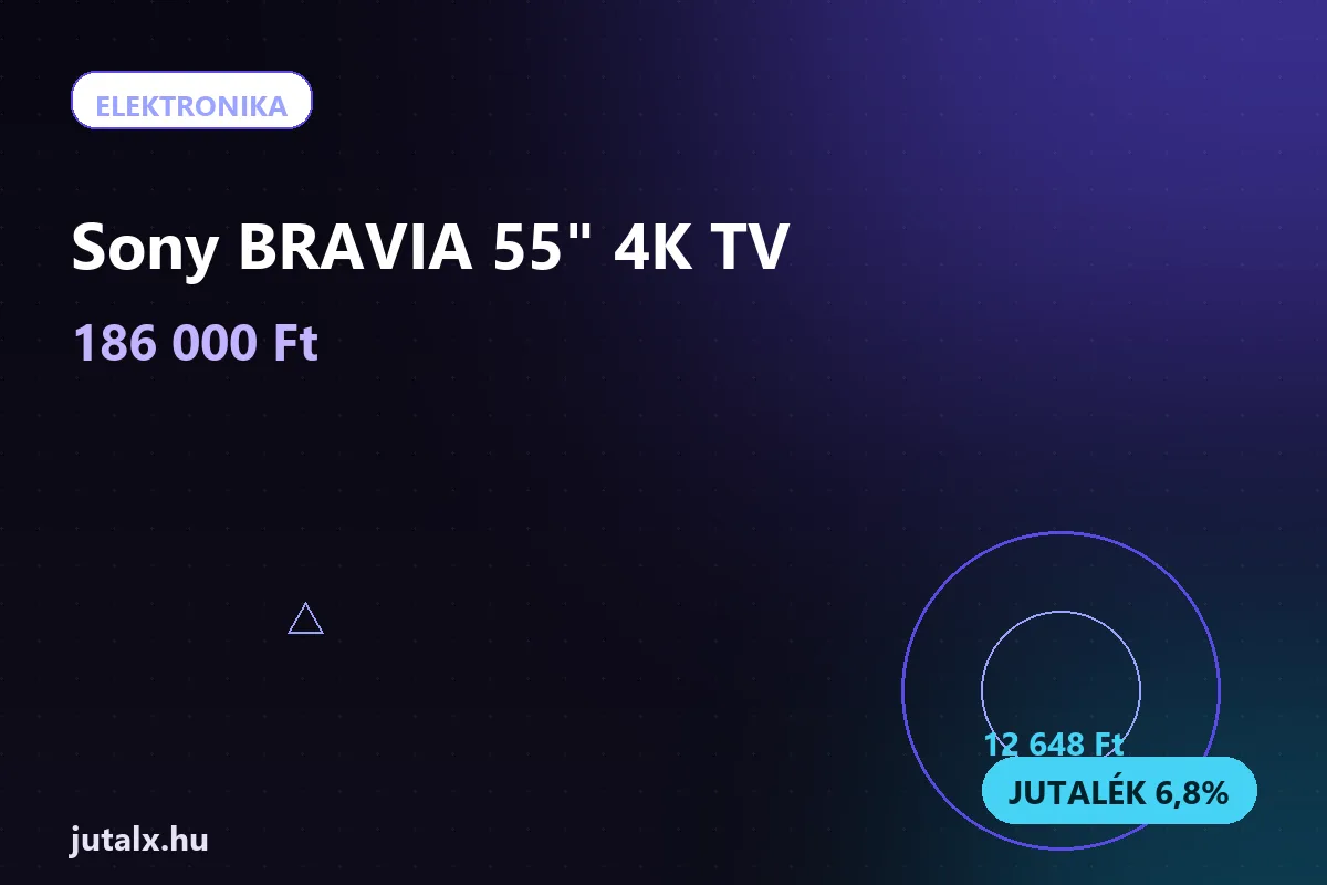 Sony BRAVIA 55" 4K TV — Elektronika ajánlat jutalékkal