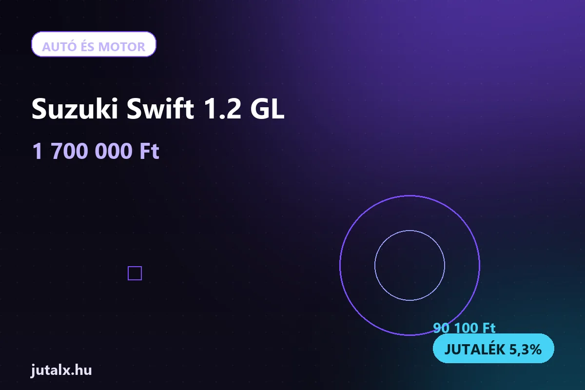 Suzuki Swift 1.2 GL — Autó és motor ajánlat jutalékkal