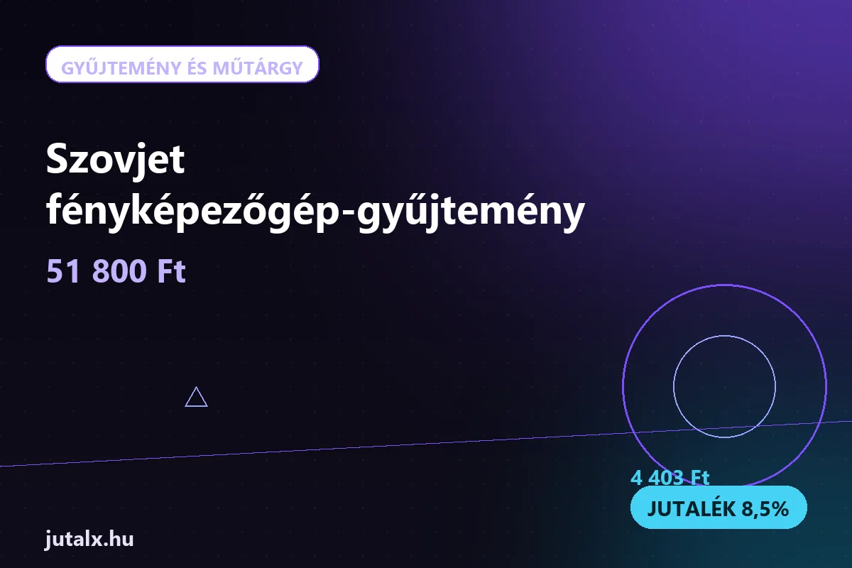 Szovjet fényképezőgép-gyűjtemény — Gyűjtemény és műtárgy ajánlat jutalékkal